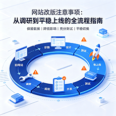 富民建站-网站改版注意事项：从调研到平稳上线的全流程指南